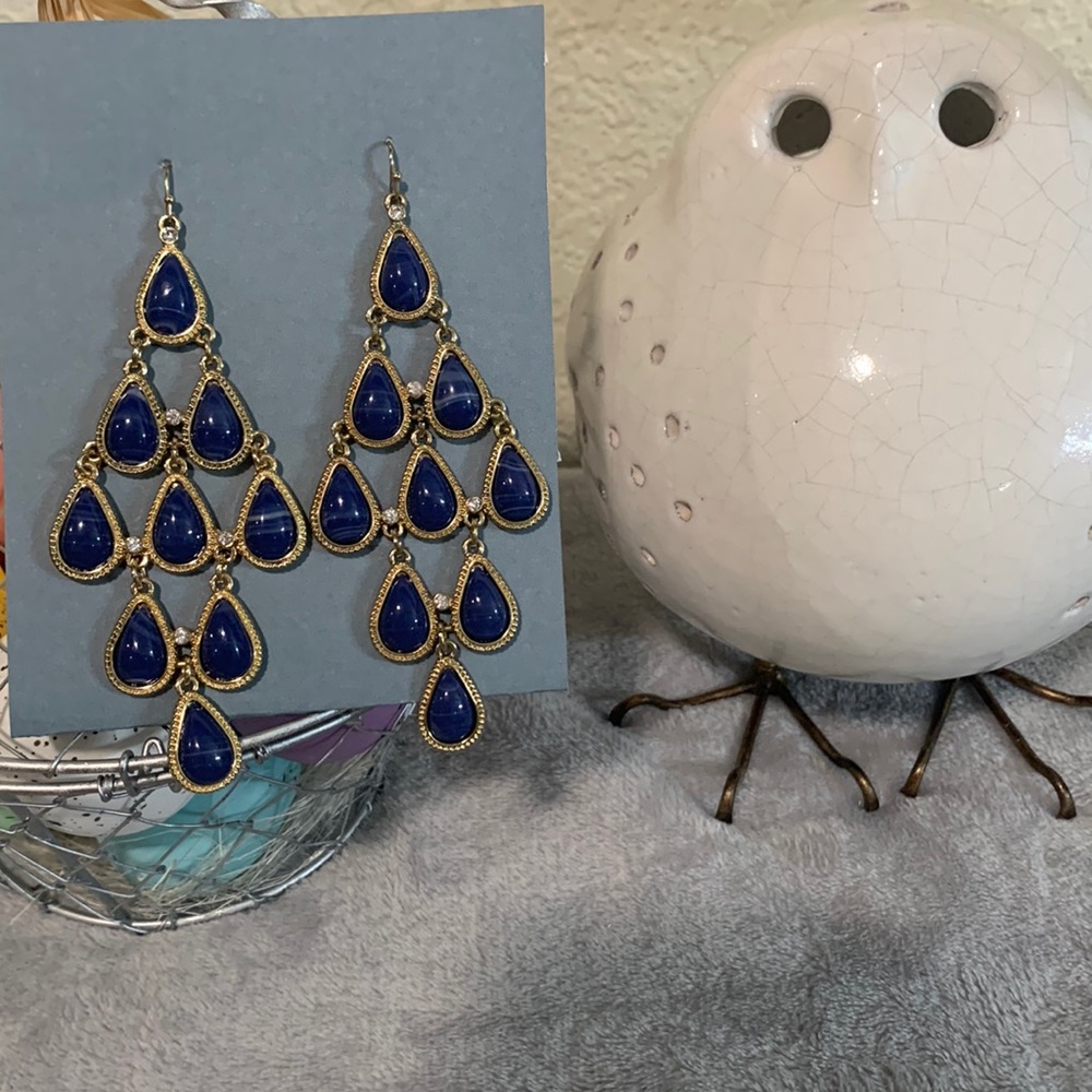 Boston Proper Diamond Shaped Teardrop Dangle Earrings